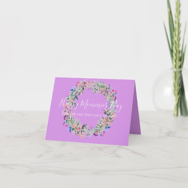 Carte Fête des Mères du Cercle d'Amour Floral (Devant)