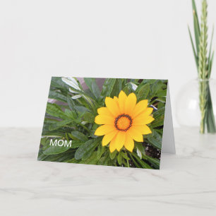 Carte Fête des Mères, Fleur Jaune