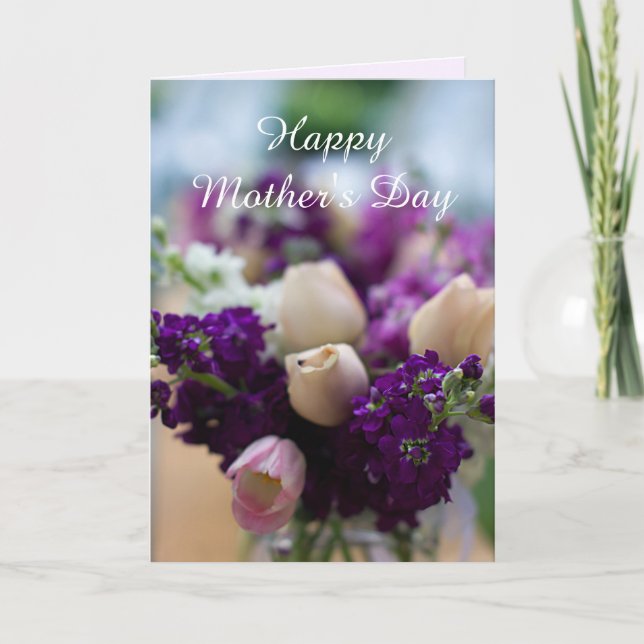 Carte Fête des mères florales (Devant)