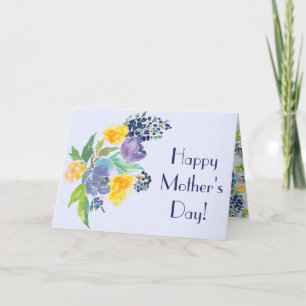Carte Fête des mères florales