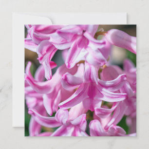 Carte Fête des Mères Hyacinthe Poème personnalisable Car