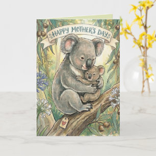 Carte Fête des Mères Koala avec Joey