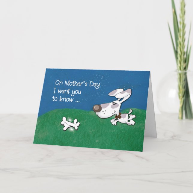 Carte Fête des Mères Meilleure maman Doggone (Devant)