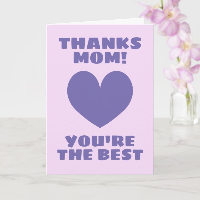 Carte Fête des Mères - Merci maman, tu es la meill (Orchidée)