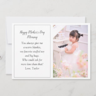 Carte Fête des Mères Photo Holiday Card de Baby