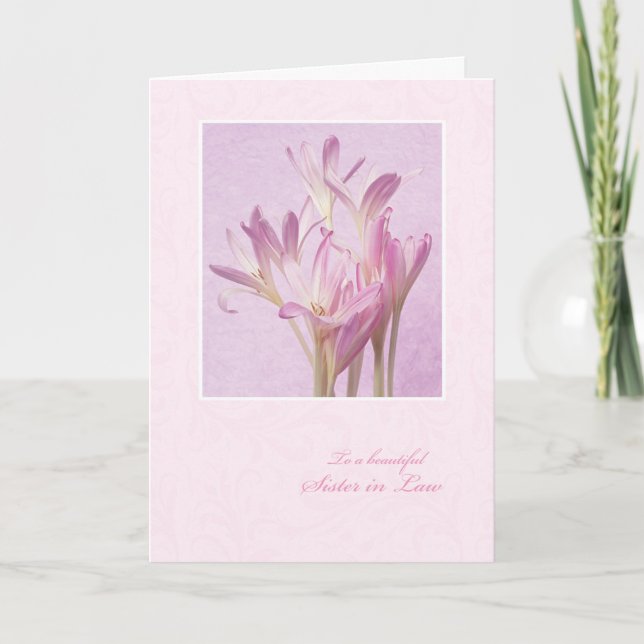 Carte Fête des Mères pour la Soeur en Droit (Devant)