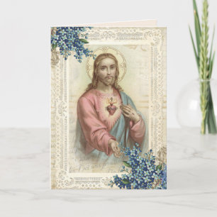Carte Fête des mères religieuses Coeur sacré de Jésus