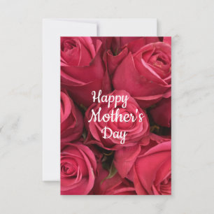 Carte Fête des Mères Rose Floral