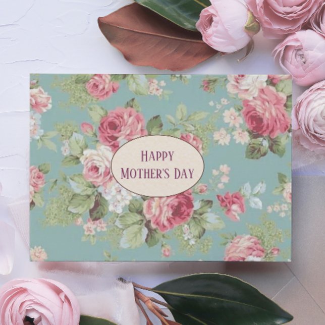 Carte Fête des mères Roses du chou (Créateur téléchargé)