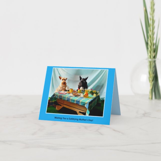 Carte Fête des mères satisfaisante (Devant)