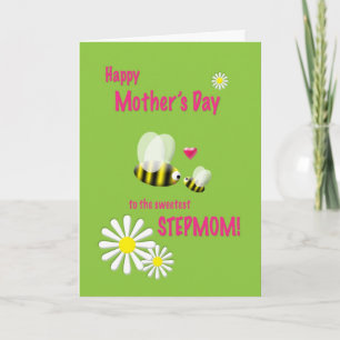 Carte Fête des mères Stepmaman Busy Bees