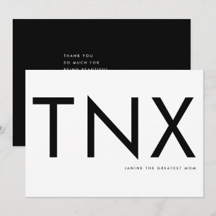 Carte Fête des mères ultra-modernes Gras Big Merci