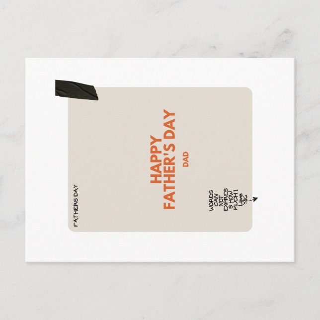 Carte fête des pères (Devant)