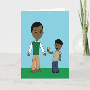 Carte Fête des pères À Papa De Son African American Grow