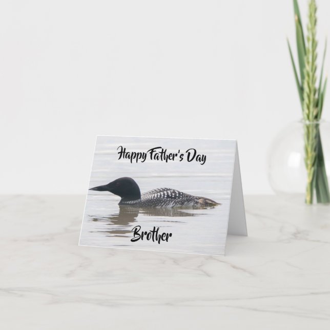 CARTE "FÊTE DES PÈRES" À UN FRÈRE D'UN COOL COOL DUCK (Devant)