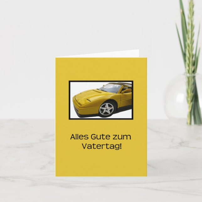 Carte Fête des pères allemande (Devant)