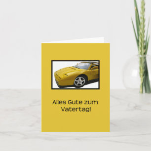 Carte fête des pères allemande Happy