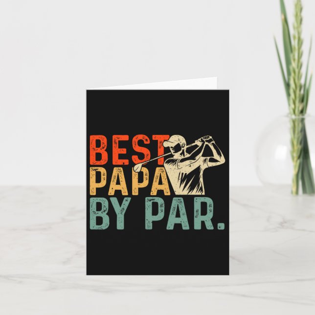 Carte Fête des pères Anniversaire Meilleur Papa Par Par  (Devant)