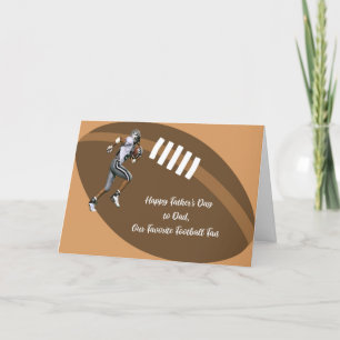 Carte fête des pères avec Football & Player