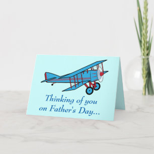 Carte fête des pères : Avion