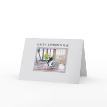 Carte fête des pères - Border Collie chien sur son