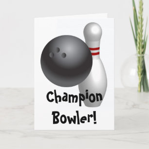 Carte Fête des pères Bowling