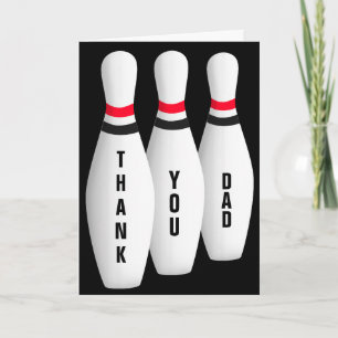 Carte Fête des pères Bowling Pins