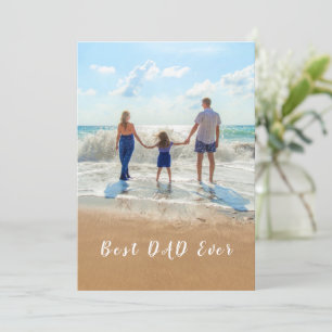 Carte Fête des pères Card Best DAD Ever Vos Photos