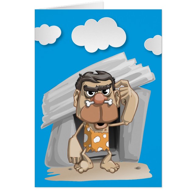 Carte Fête des pères Caveman (Devant)