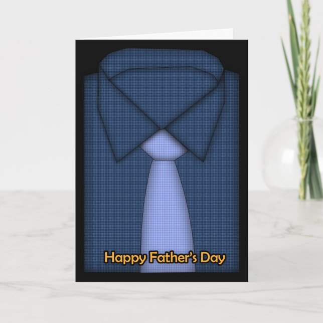 Carte fête des pères - Chemise Et Cravate (Devant)
