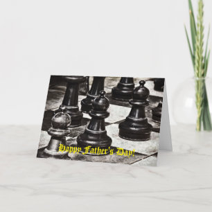 Carte Fête des pères Chessboard