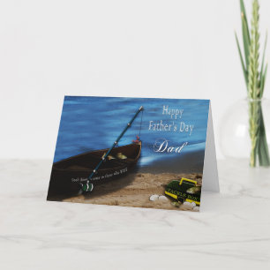 CARTE FÊTE DES PÈRES DAD - PÊCHE - BAIT - BATEAU