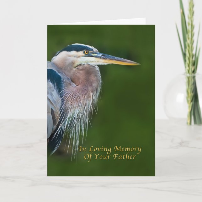 Carte Fête des pères, dans la mémoire de votre père (Devant)