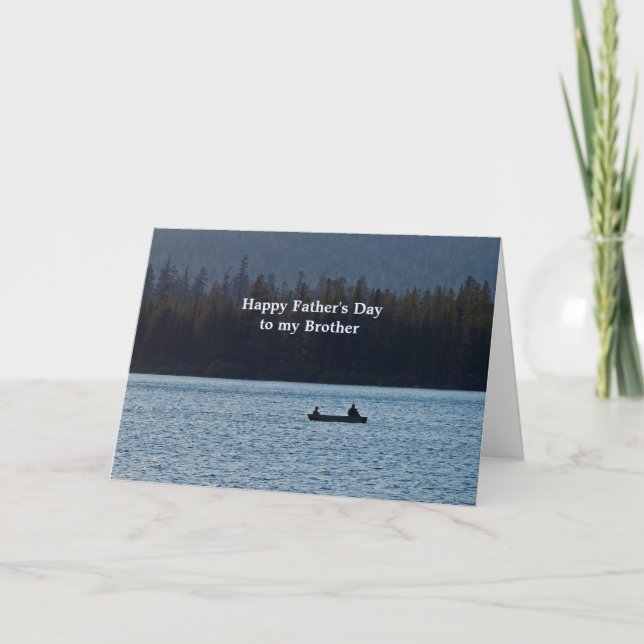 Carte Fête des pères de bateau de pêche pour Fête des pè (Devant)