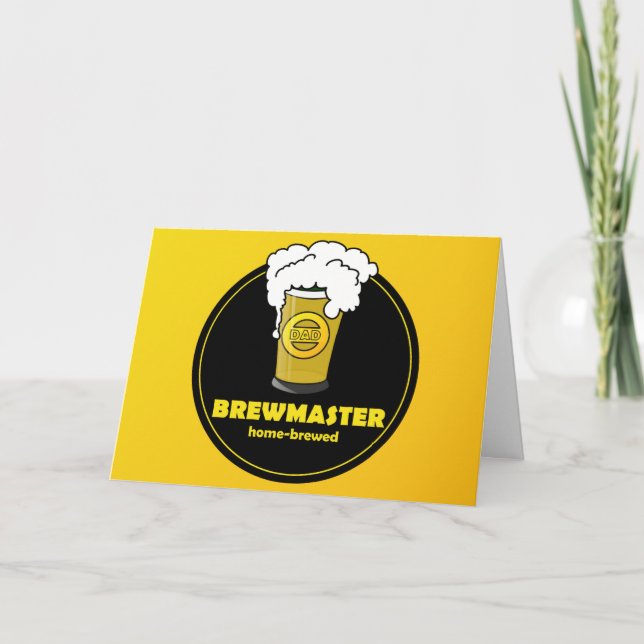 Carte Fête des pères de bière Brewmaster (Devant)