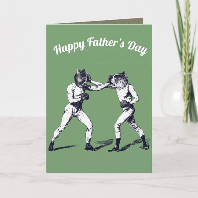 Carte Fête des pères de boxe (Devant)