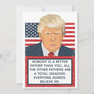 Carte Fête des pères de Donald Trump