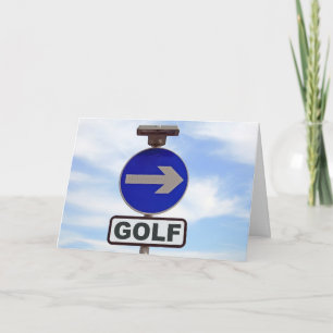 Carte Fête des pères de golf