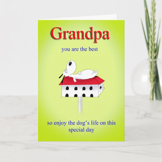 Carte fête des pères de grand-papa (Devant)
