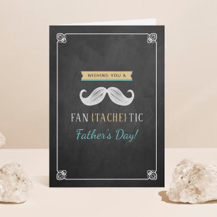 Carte Fête des pères de la moustache du tableau de bord