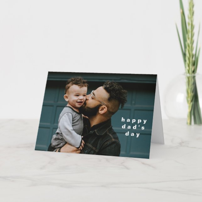 Carte Fête des pères de message personnalisée en photo c (Devant)