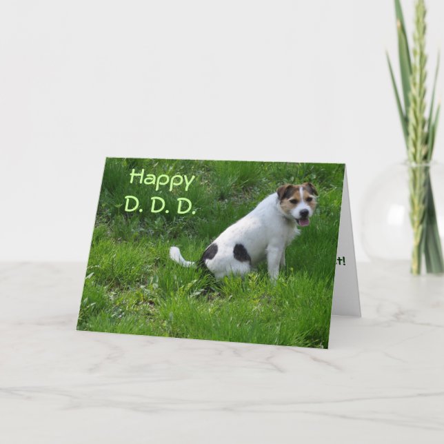 Carte Fête des pères des Dog Cards par Janz (Devant)