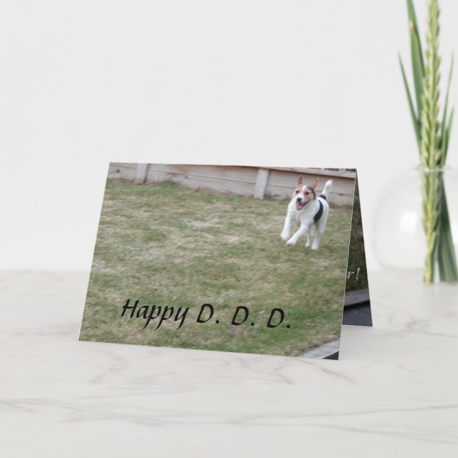 Carte Fête des pères des Dog Cards par Janz (Devant)