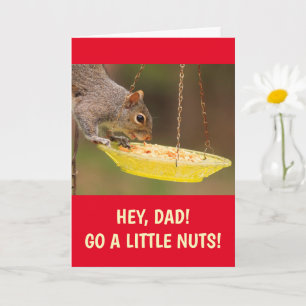 Carte Fête des pères des nuages de Squirrel Go