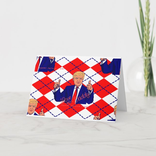 Carte fête des pères donald trump (Devant)