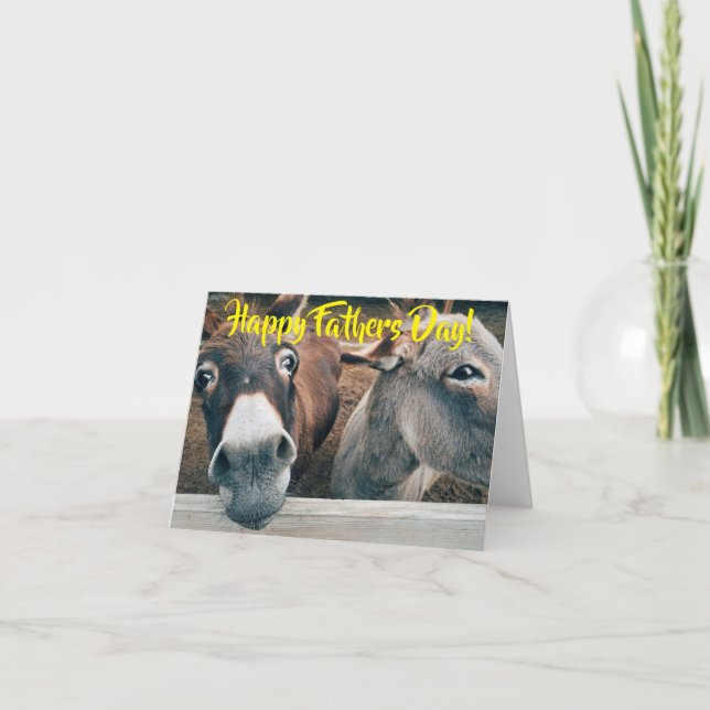 Carte Fête des pères Donkey (Devant)