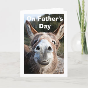 CARTE FÊTE DES PÈRES DONKEY-TU AIMÉ