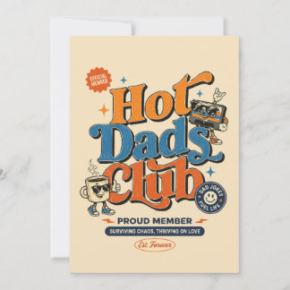 Carte Fête des Pères drôle - Club des Papas Chauds