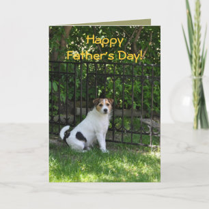 Carte fête des pères du chien
