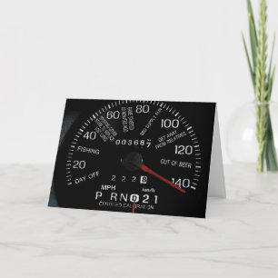 Carte Fête des pères du compteur de vitesse